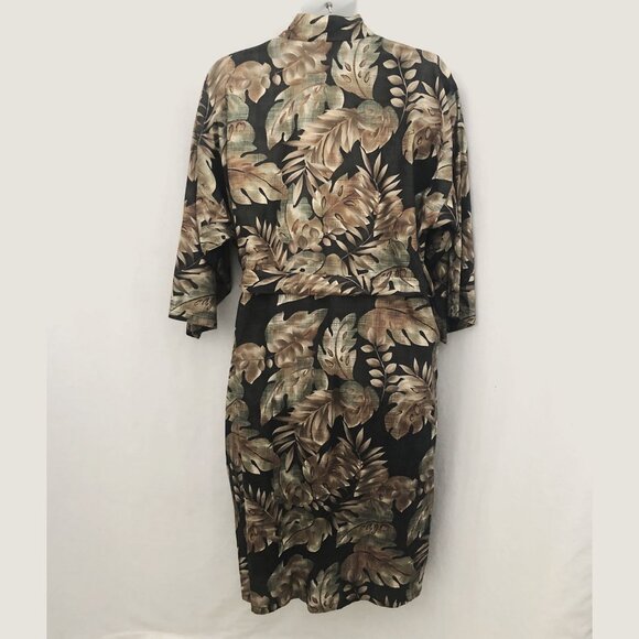 Tori Richard Hawaiian Kimono Robe Cotton Men's One Size Large - Picture 6 of 11